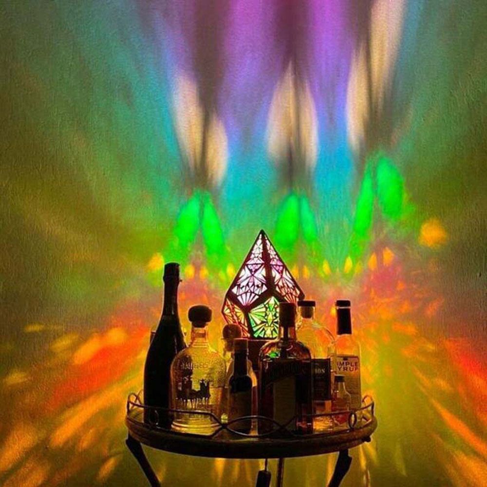 LED Bohemian Desk Floor Projector Light Starry Sky Ambient Light Bedside Lamp