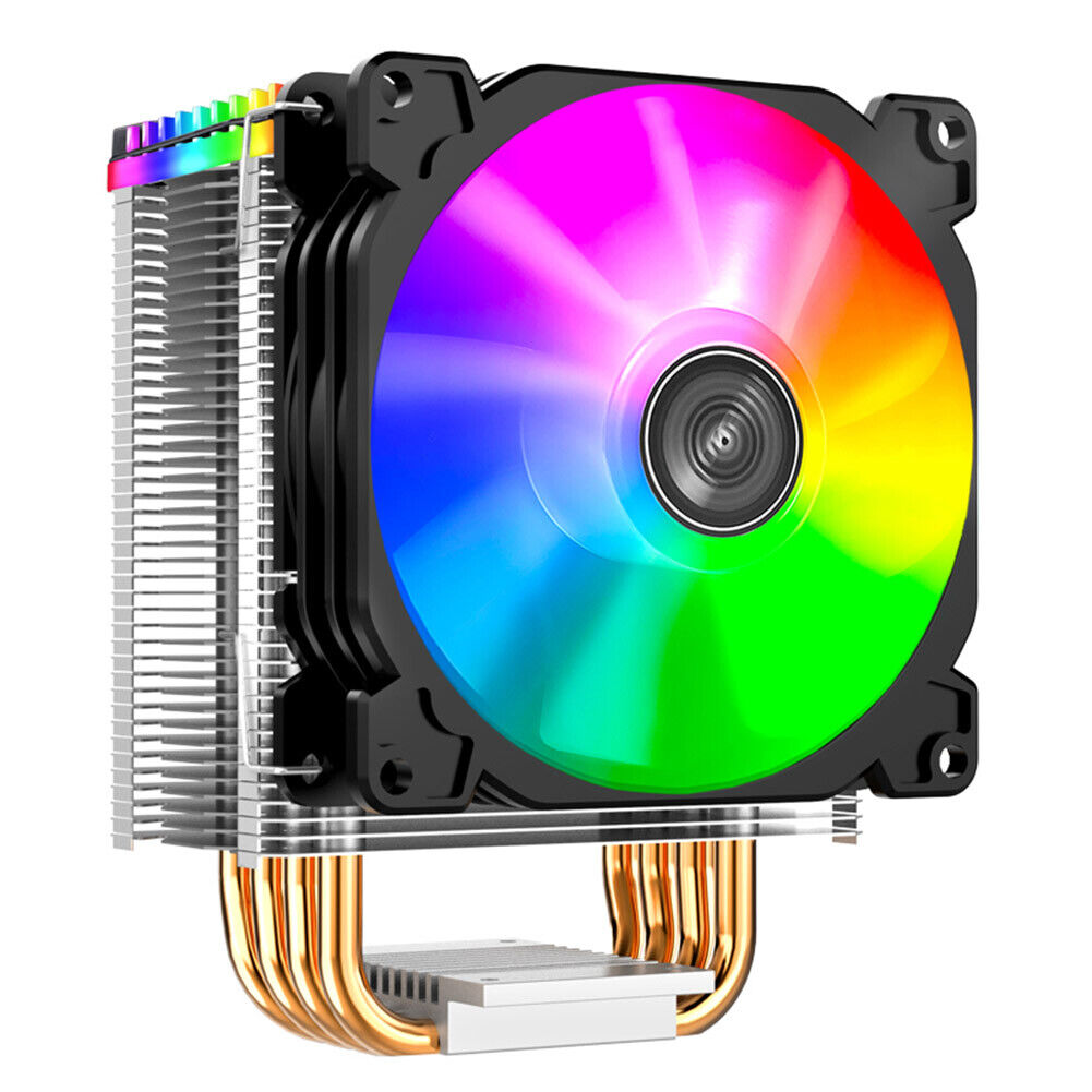 Tower Type CPU Cooler 4 Pure Copper Heat Pipes RGB PWM 4Pin Fan Radiator