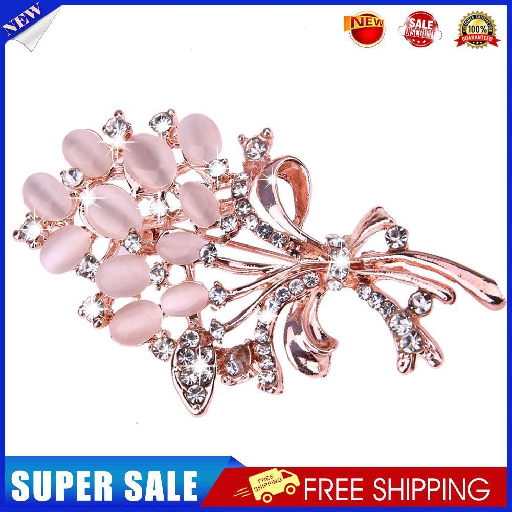Bouquet Diamond Corsage Alloy Brooch Metal Brooch Exquisite Accessory