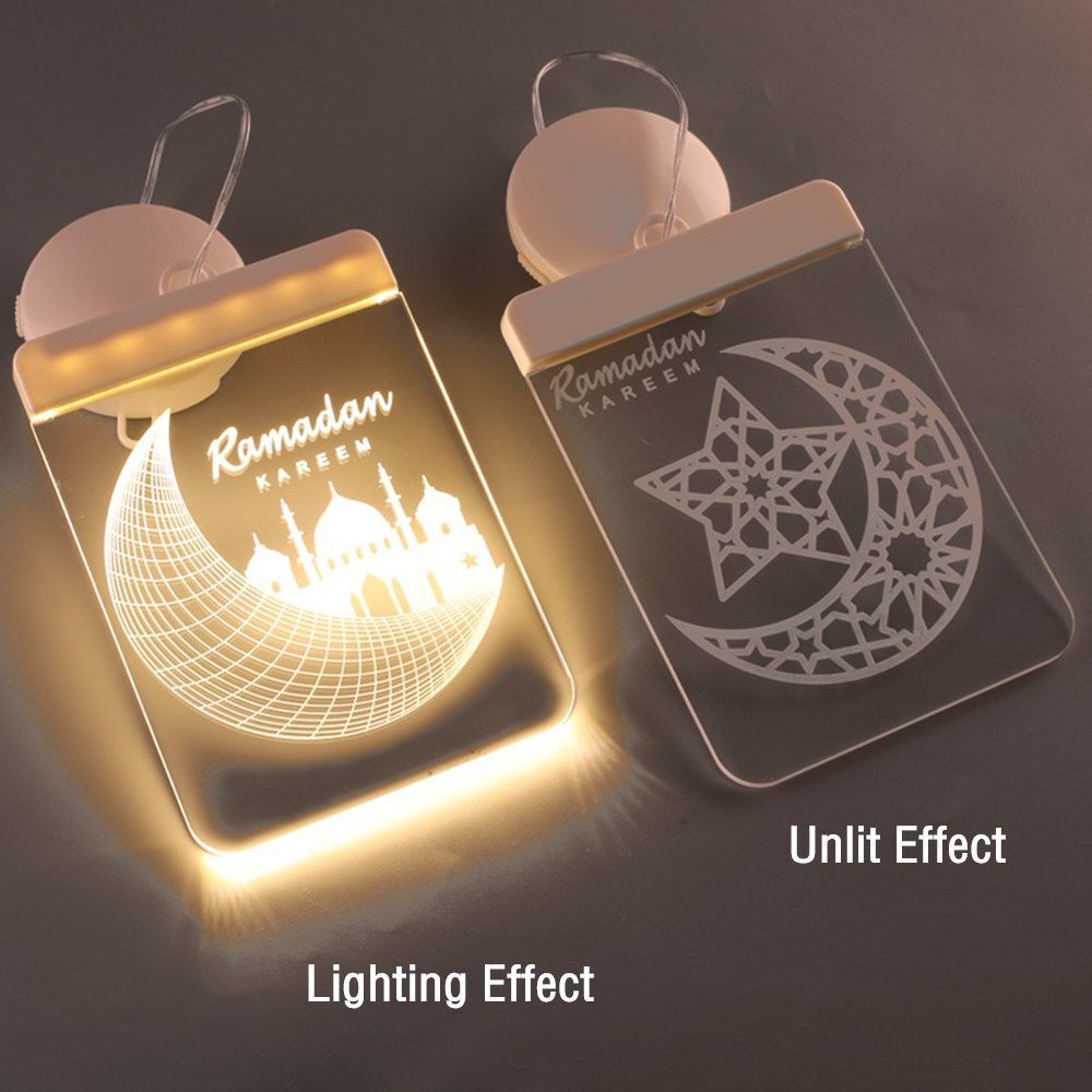 Eid Decor Decorative Lights Night Light EID Mubarak LED Light Hanging Lamp