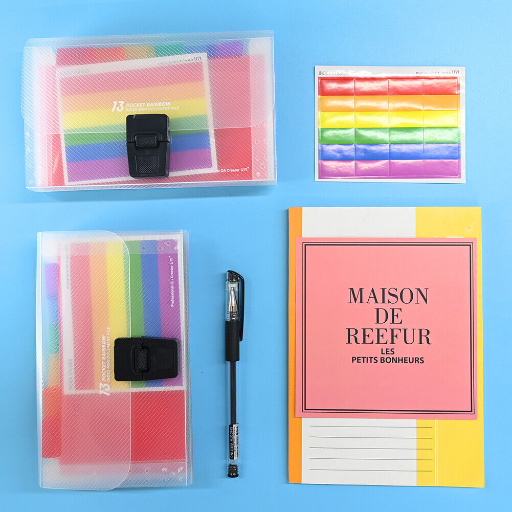 A6 Portable File Folder Storage Bag Document Binder Bill Receipt Organizer