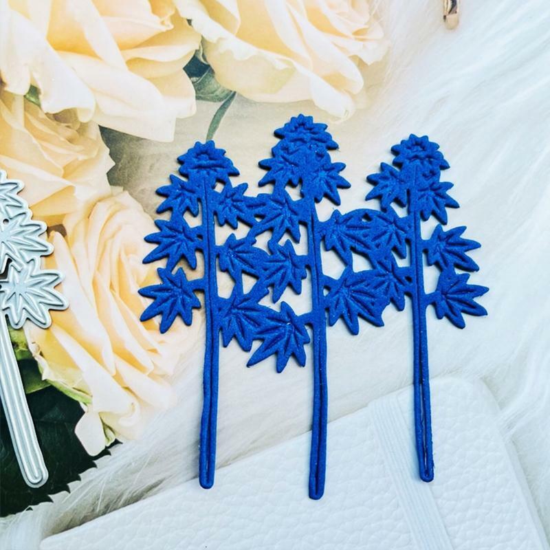 1 Set 3 Maple Tree Metal Cutting Dies Embossing Stencil DIY Scrapbook Template