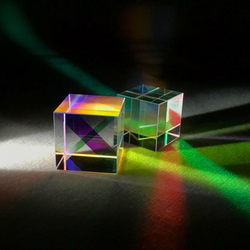 Color Prism Square Prism Optical Glass Lens Experiment Instrument Color-collect