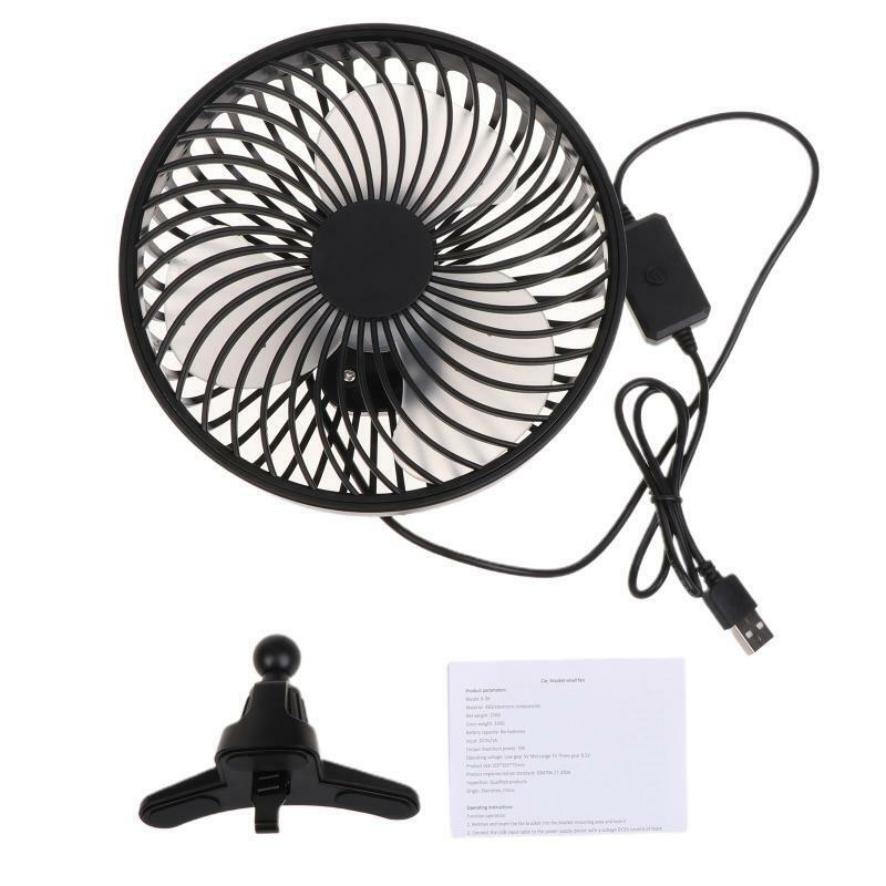 6.5inches USB Car Cooling Fan Automobile Vehicle Fan Powerful Quiet Ventilation