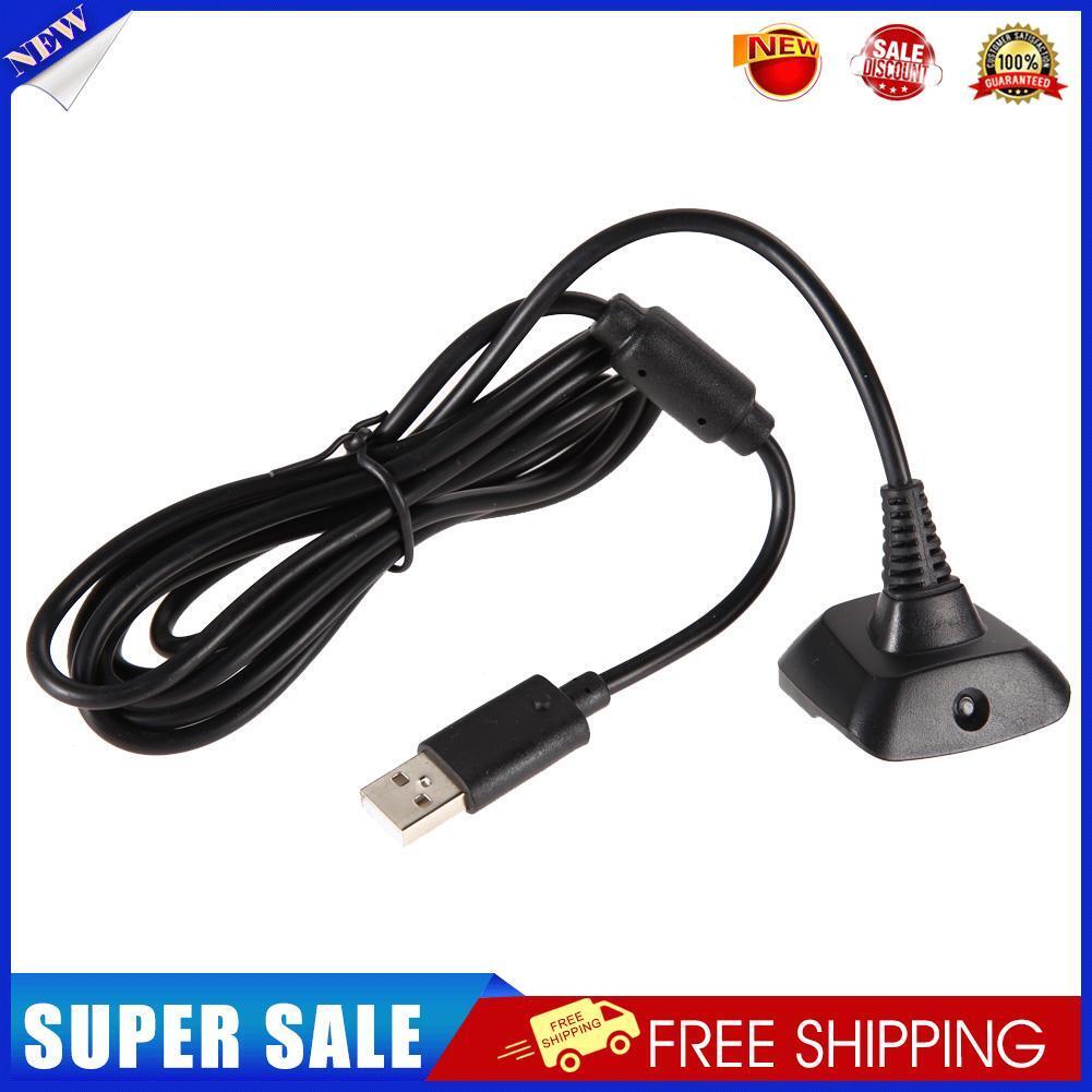 New USB Play&Charger Charge Cable Adapter For XBOX 360 Controller Black  FE