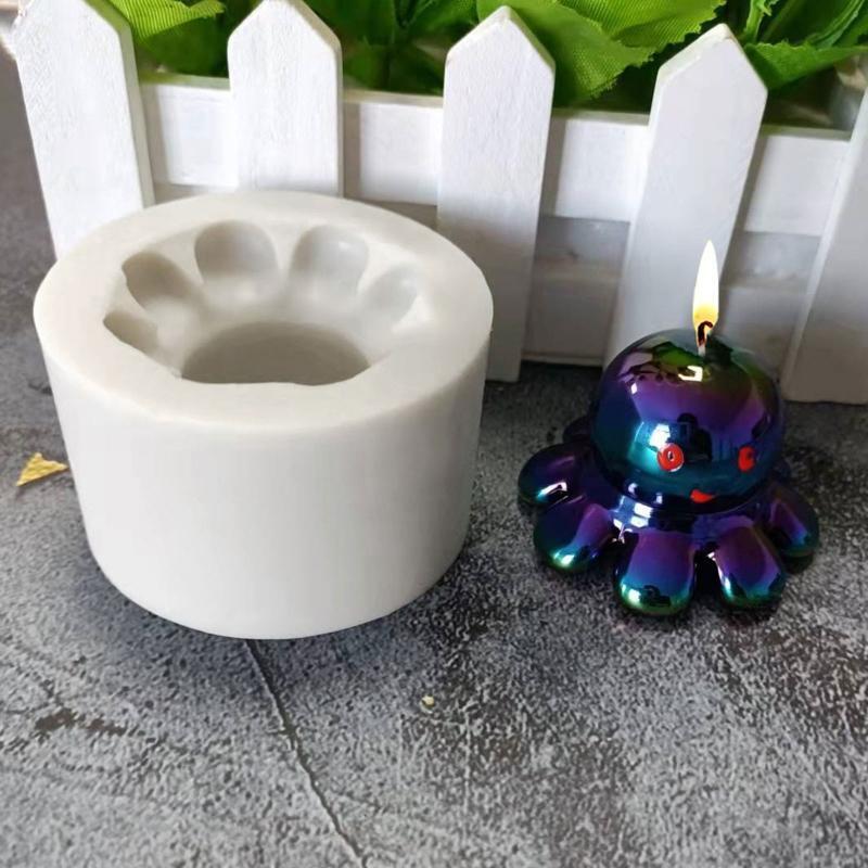 Cute Octopus Dog Shape Cookie Cutters Silicone Bakeware Tools Easy to Use Clean