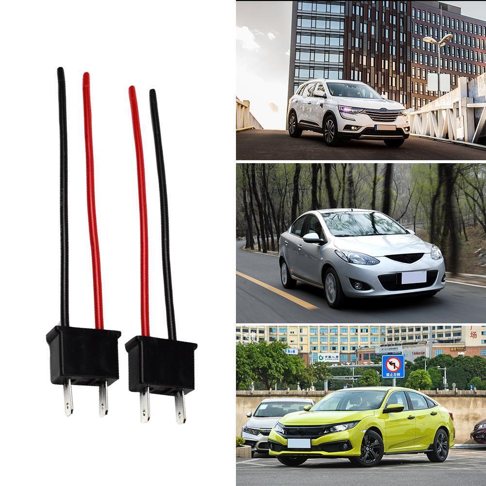1 Pair H7 Bulb Socket Male Adapter Connector for Car Headlight Fog Lamp