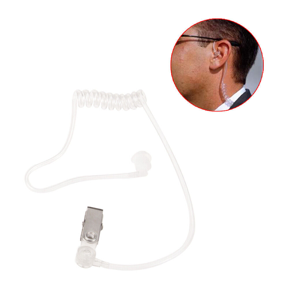 2 Pin Acoustic Tube Headset PTT Mic Earpiece for Baofeng for Kenwood Radio