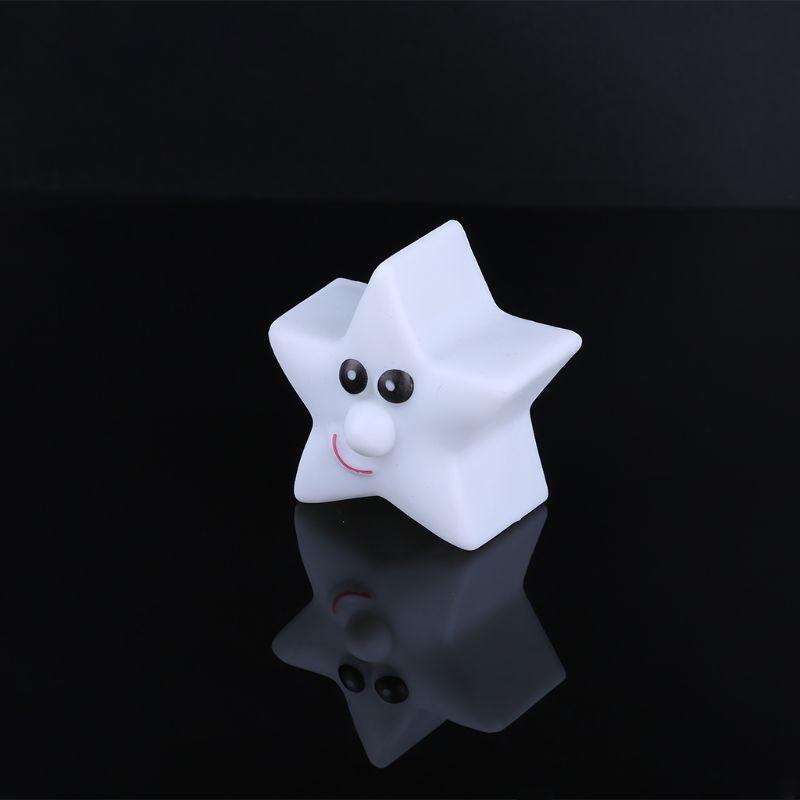 Cute Shiny Star 7Color Changing LED Lamp Night Light Party Decor Kids Gift
