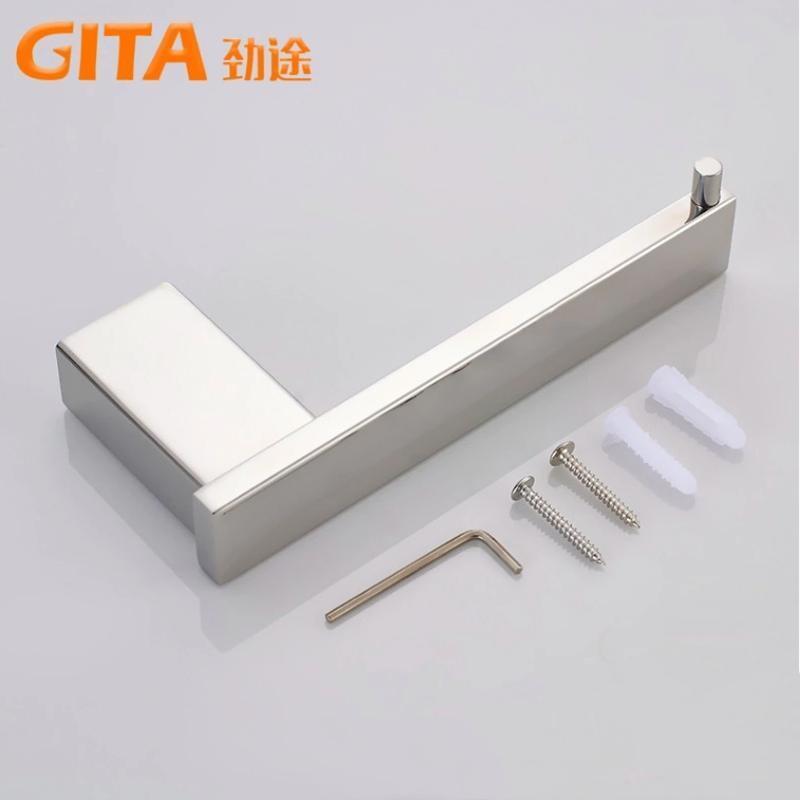 Toilet Paper Holder Wall Tissue Roll Dispenser Bathroom Towel Rack Save Space