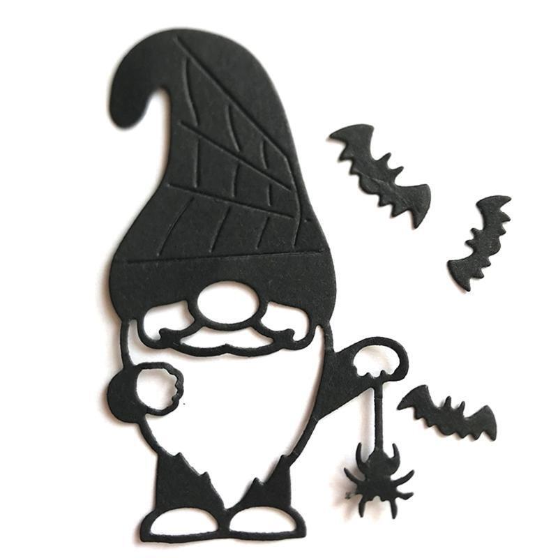 Halloween Gnome Metal Cutting Dies Stencil Scrapbook Album Paper Card Template