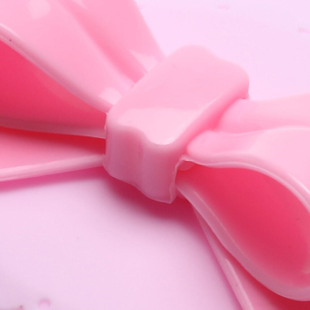 Bowknot Dustproof Reusable Cup Silicone Lid Seal Cup Cover (Light Purple)