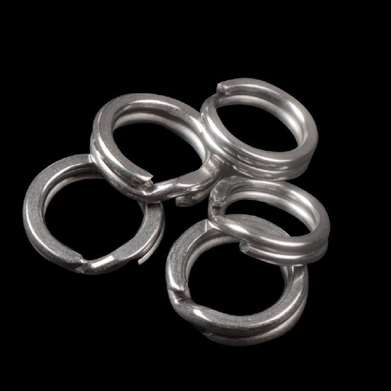 200 Pcs/box Stainless Steel Split O-Ring Heavy Fish Box Double Ring Connector