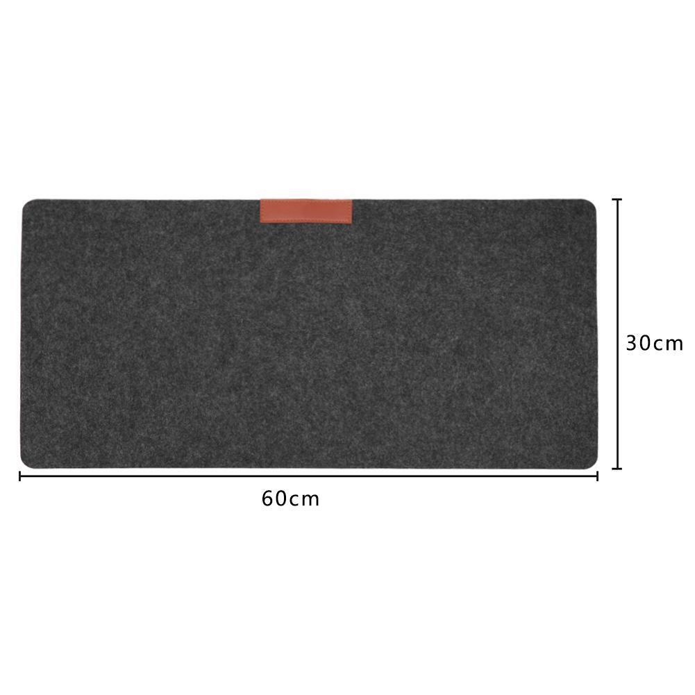 Office Computer Desk Table Keyboard Mouse Pad Felt Laptop Mat (Grey)