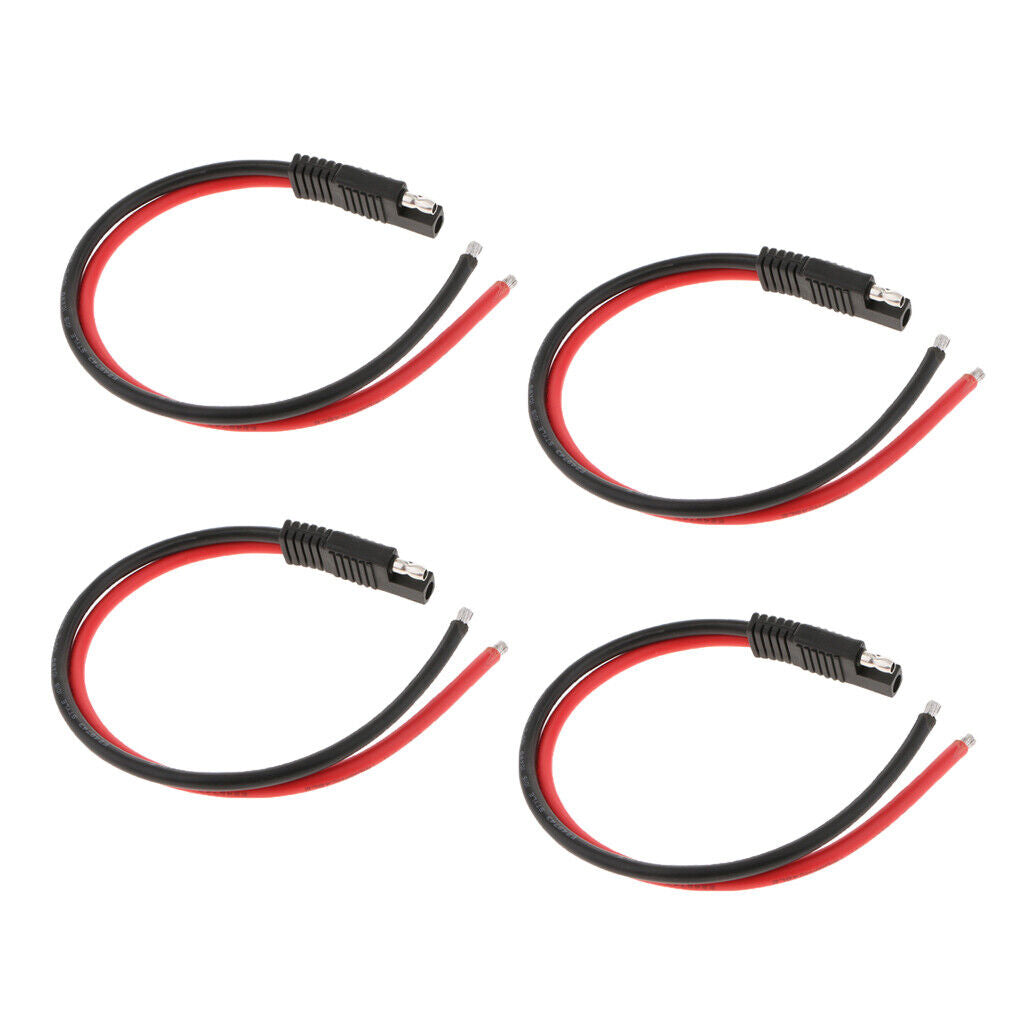 4x 10AWG SAE Harness DIY Extension Cable For  Charger 30cm