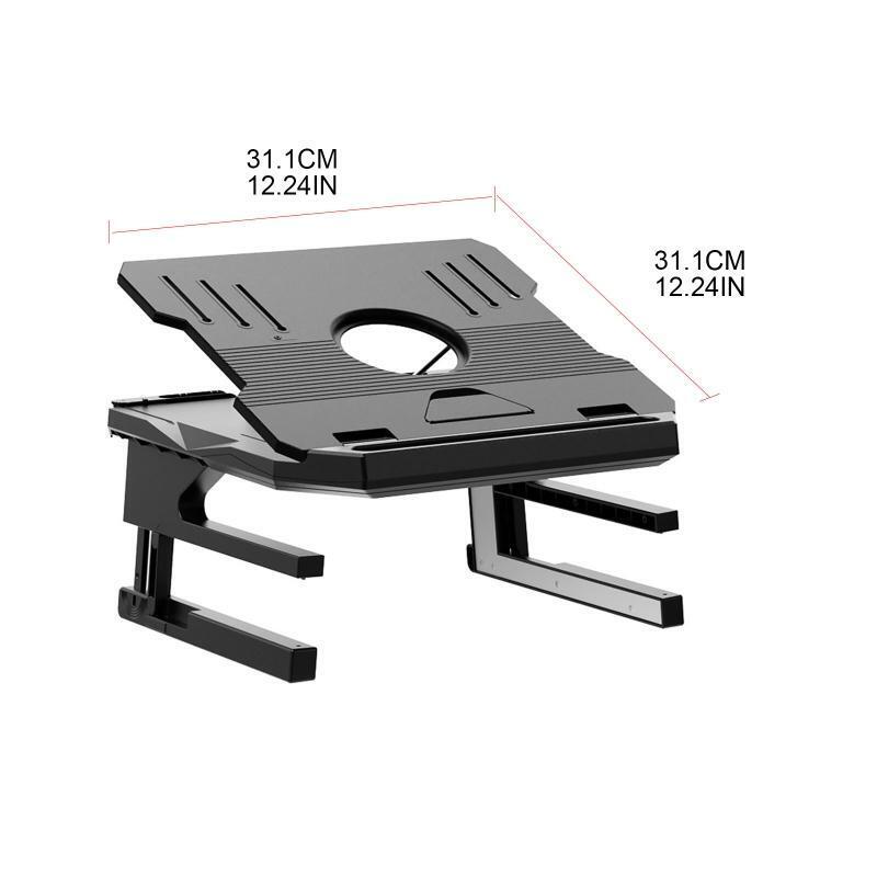 New Arrival Laptop Support Rack 360° Adjustable Folding Notebook Riser Holder
