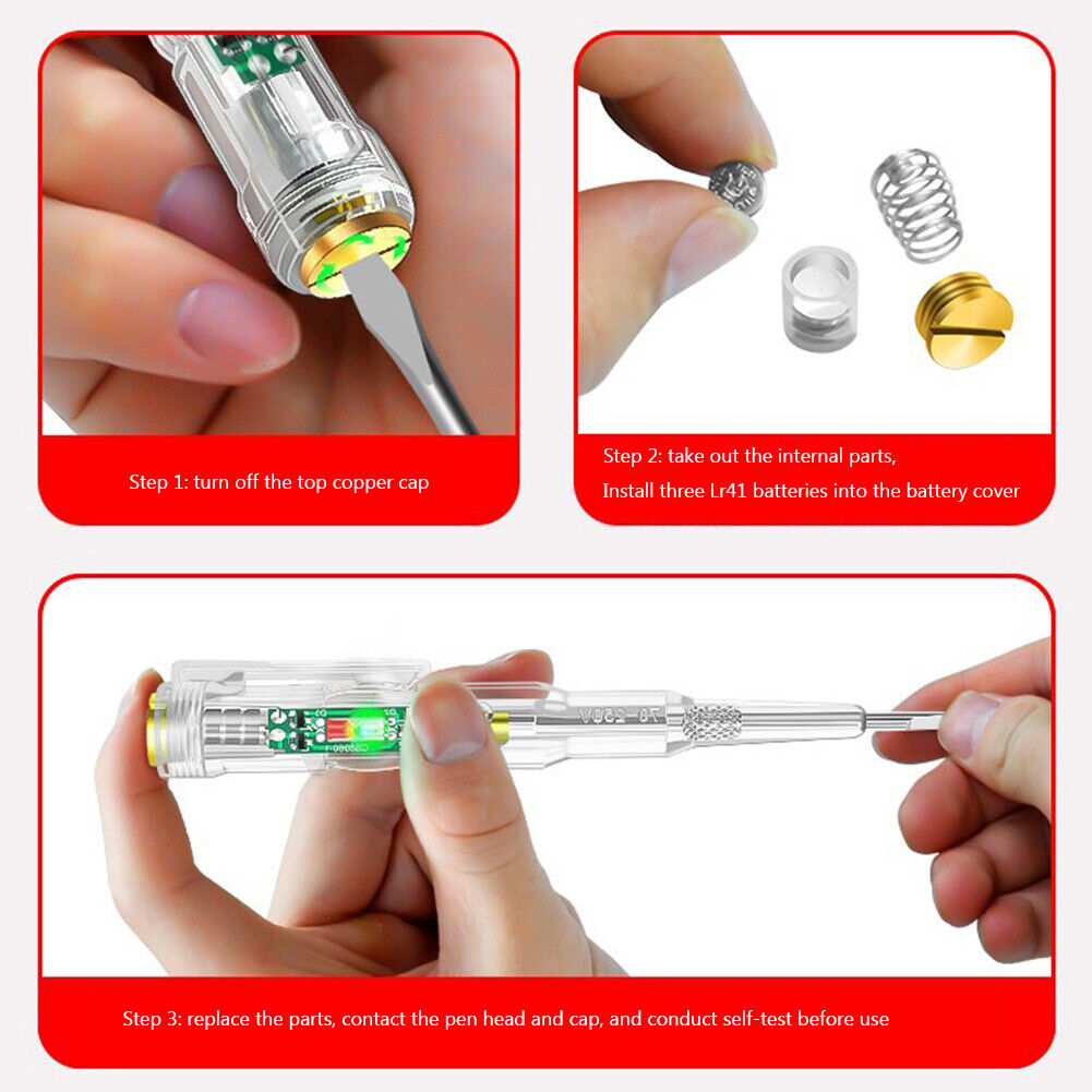70-250V Circuit Tester Electric Screwdriver Induction Voltage Detector Pen