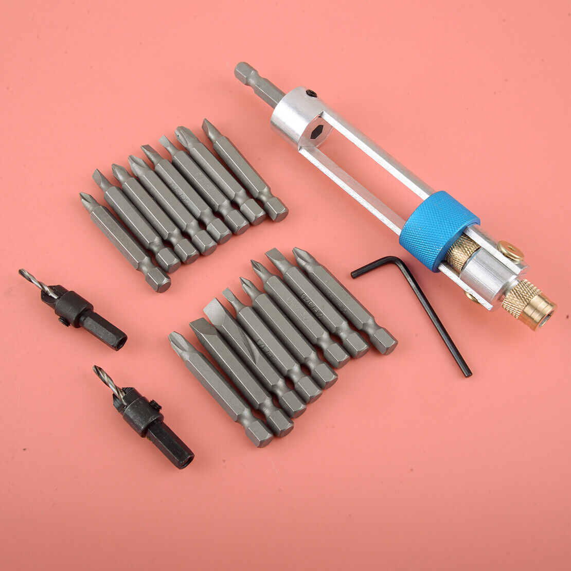 20pcs/Set Countersink Drill Bit HSS Screwdriver Tools Kit Flip Drive Household