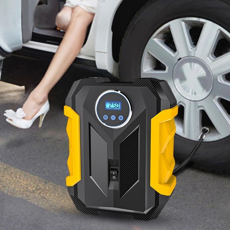 Digital Display Pressure Tire Inflator Car Electric Pump Portable Air Compressor