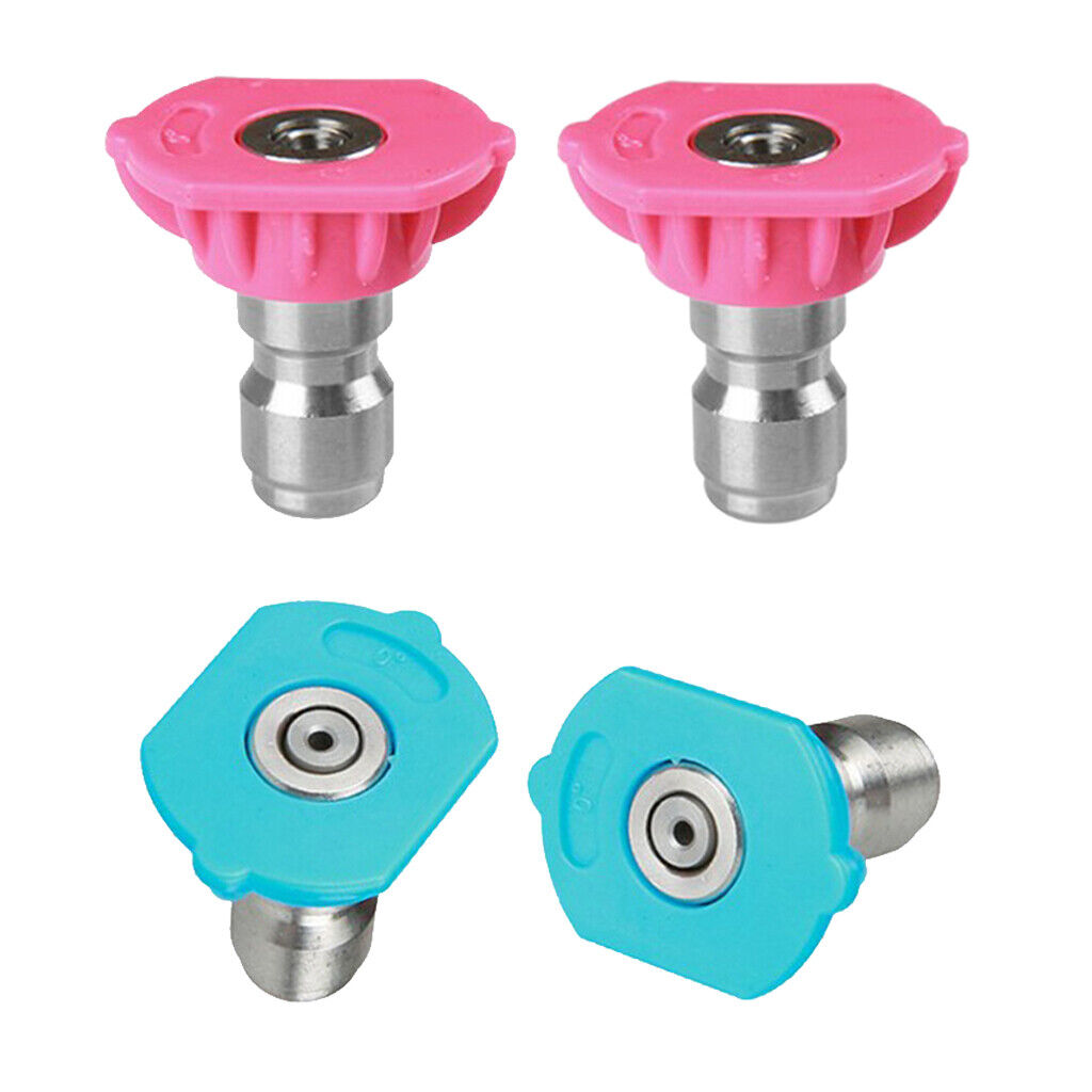 4x 4000PSI  & Rinse Jet Second Story Nozzle  Tool /Pink