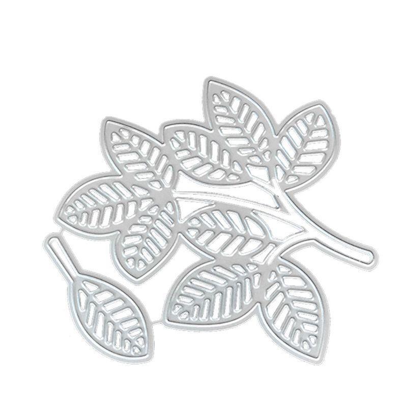 1 Set Carbon Steel Leaves Cutting Die Embossing Stencil Templates Mold Paper DIY
