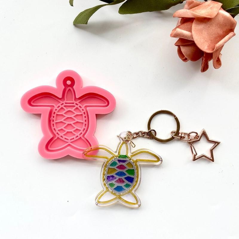 Diy Tortoise Keychain Mold Epoxy Crystal Silicone Mold Customized Mold Silicone