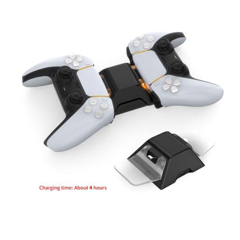 Controller Charger  Charging Station  Safe and Fast Charging  LED for PS5