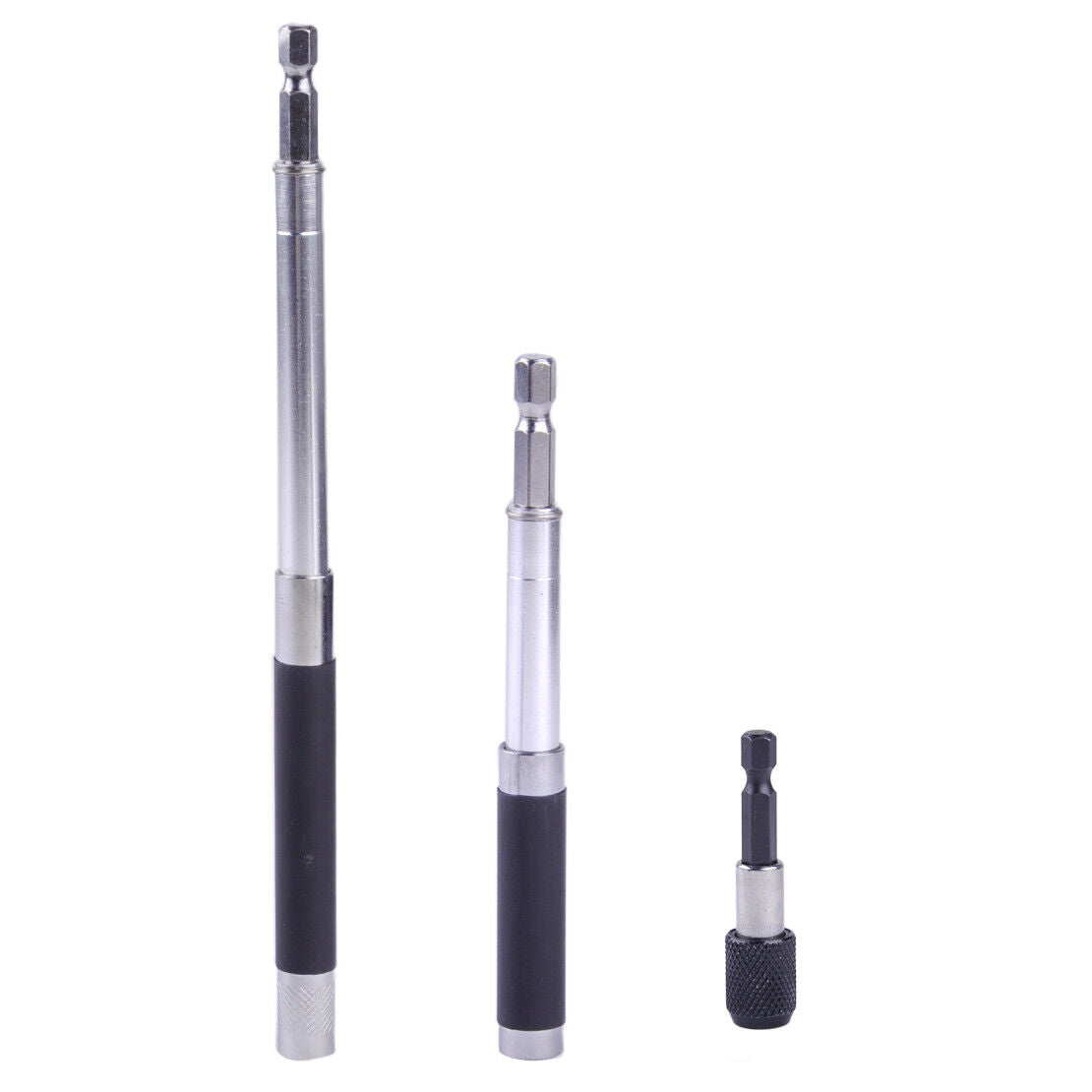3x Magnetic Screwdriver Extension Bit Holder Quick Release 1/4" Hex Shank Set Li