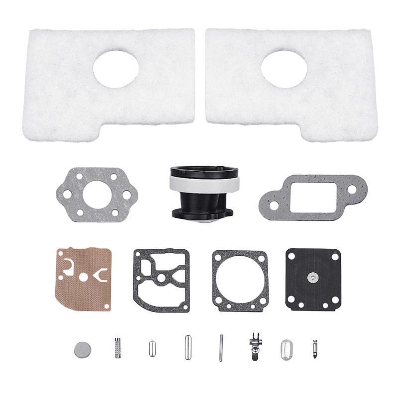 Industrial Grade Intake Manifold 1 Set Carburetor Repair Rebuild Kit for MS180