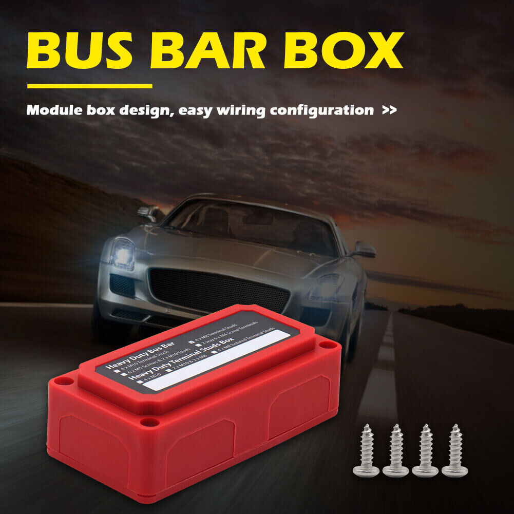 D4 Terminal Studs Bus-Bar Box C 48V 300A Car Ship Power Distribution Block