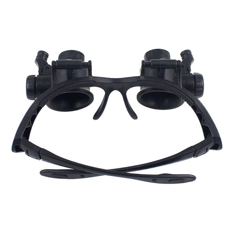 Bracket Headband Magnifying Glass With 2 LED Lights And 6 Interchangeable Lens