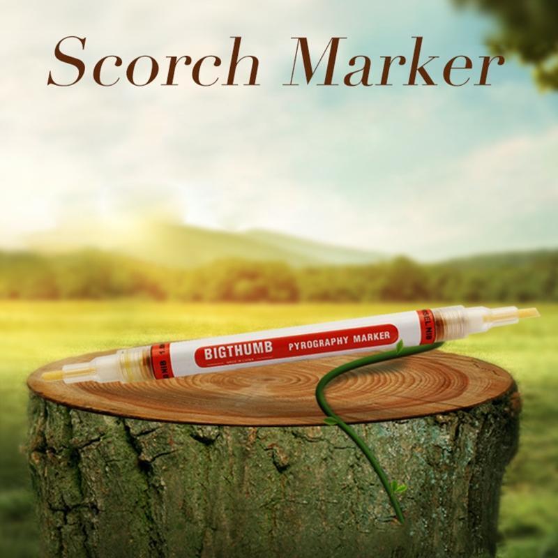 Dual-end Wood Burning Marker Pyrography Marker Pen Wood Burning Tool Easy to Use
