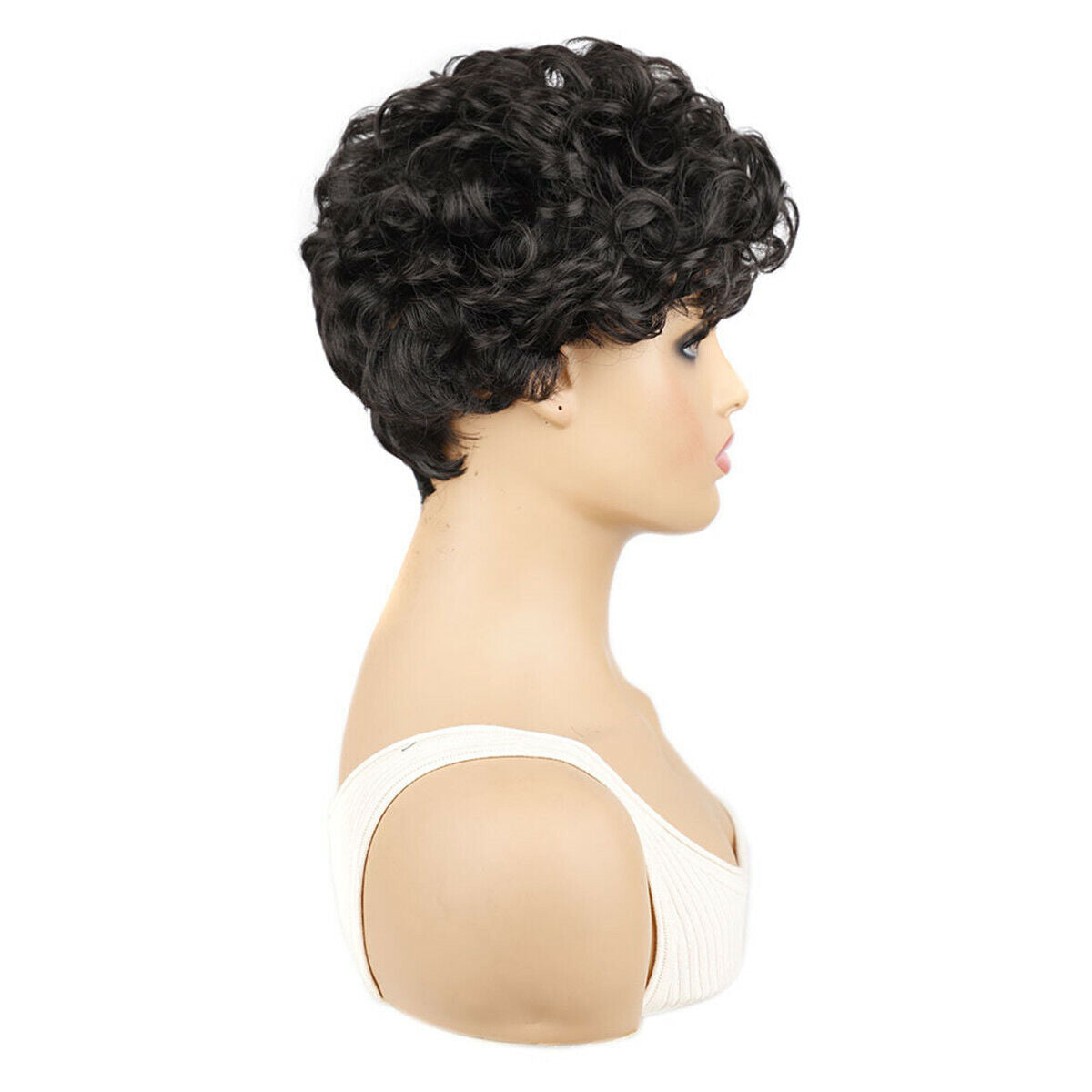 Synthetic Short Afro Small Curly Hair Wigs Pixie Cut Wig for African Women Black