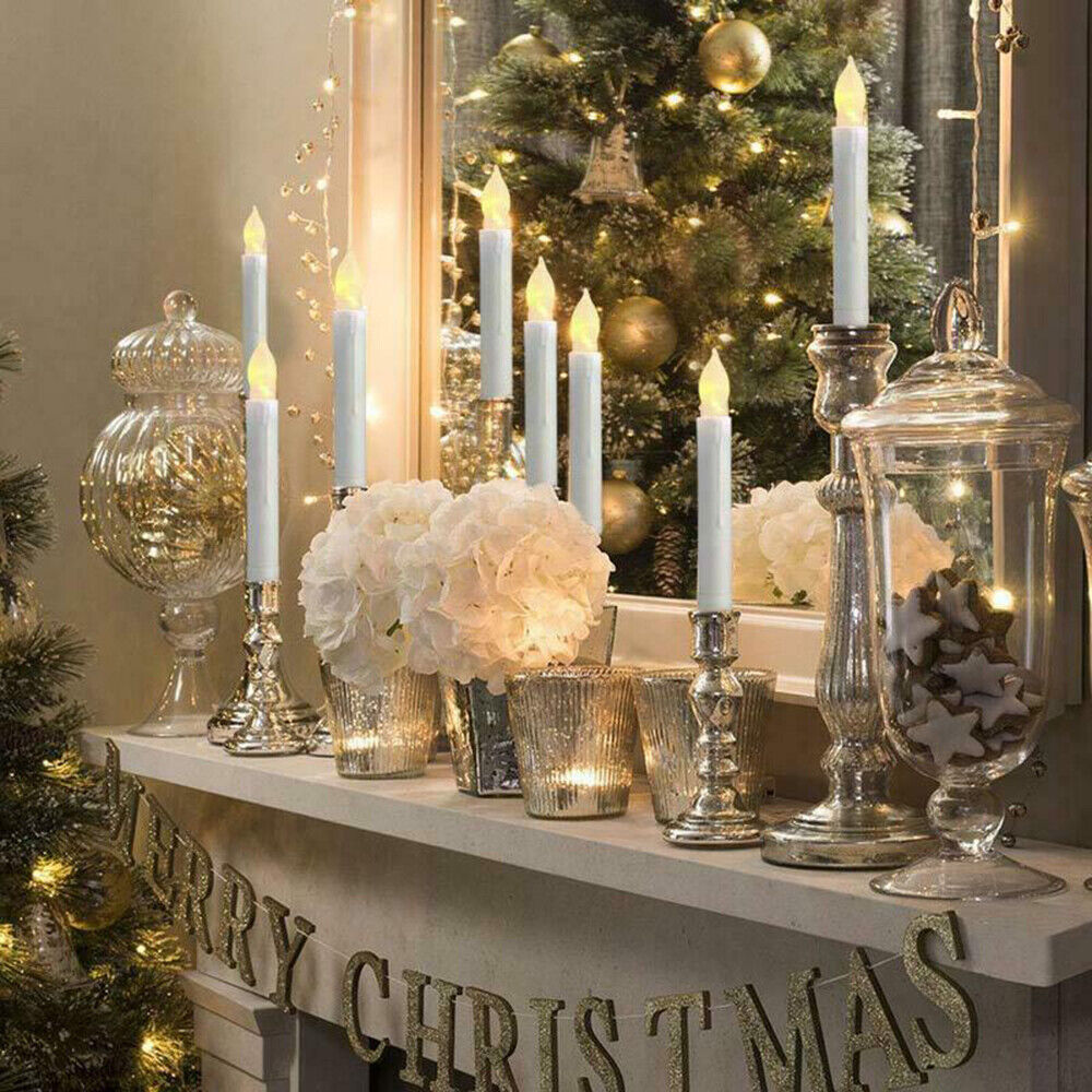 Home Wedding Battery Operated Flameless LED Lights Candle Lamp Candle Light