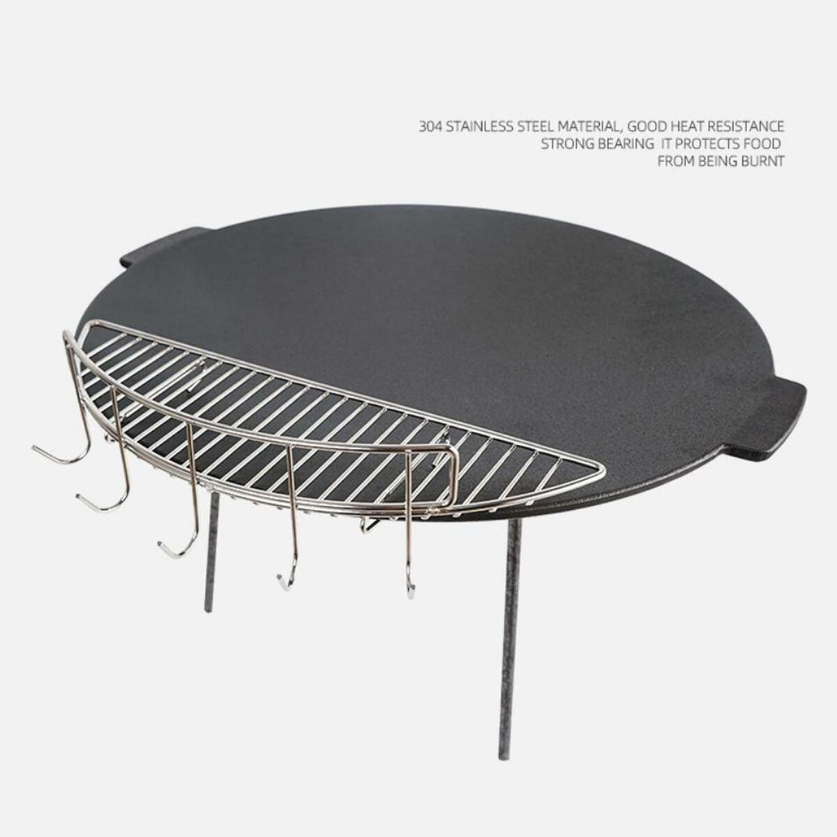 Oil Drainage Rack Barbecue Net for Camping Cooking Travel