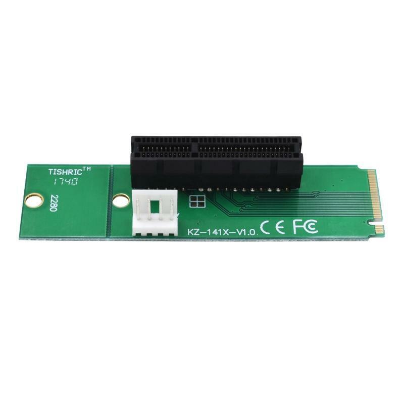 M2 NVME to PCIe X4 Converter with4 Pin Cable For PCI Express x1 to x16 Adapter