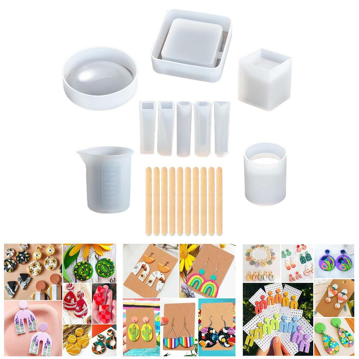 Casting Molds Kit Silicone Molds Jewelry Making Tool for Necklace