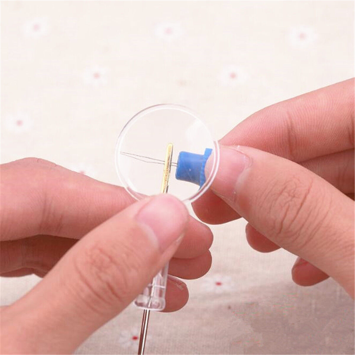 5pcs Transparent Plastic Magnifier Needle Threader Sewing Tools DIY Accessories