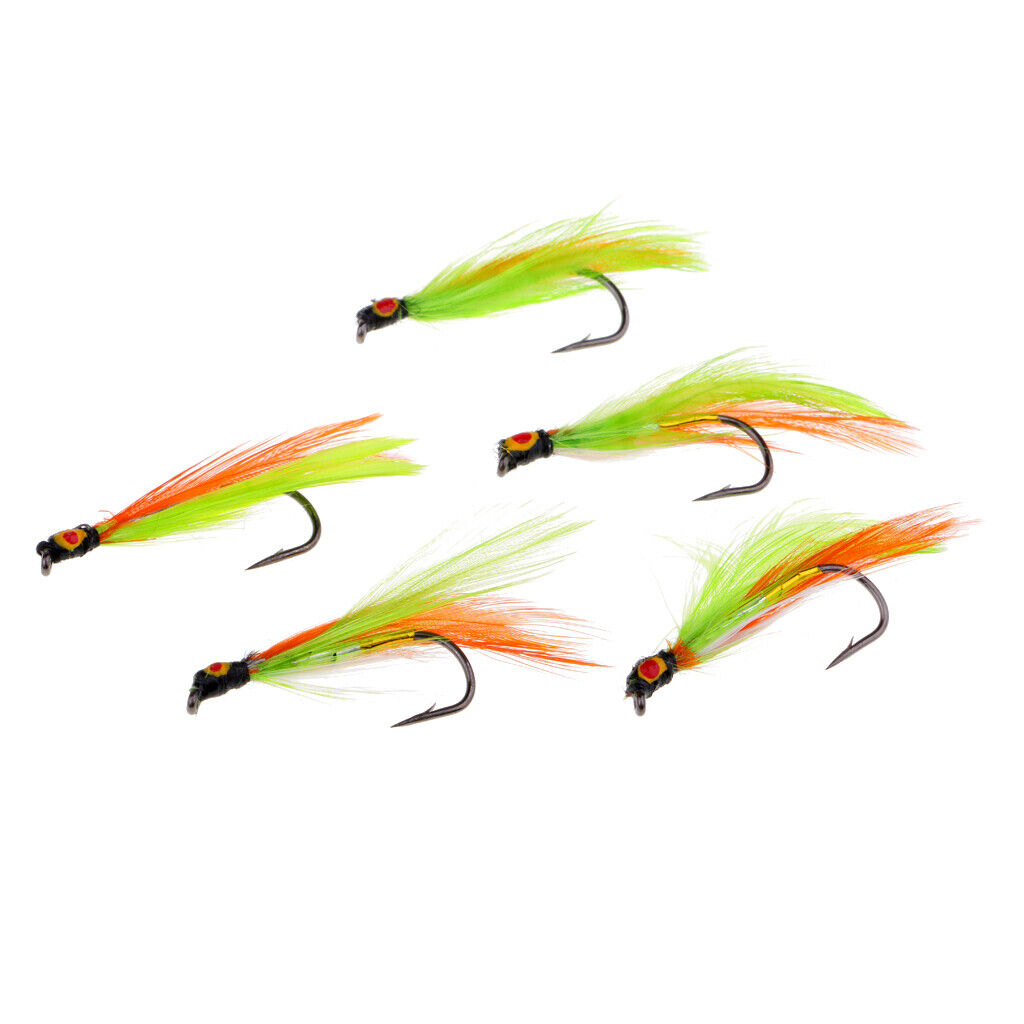 5Pcs Saltwater Fly Fishing Streamer Lure   Fish Simulation Flies