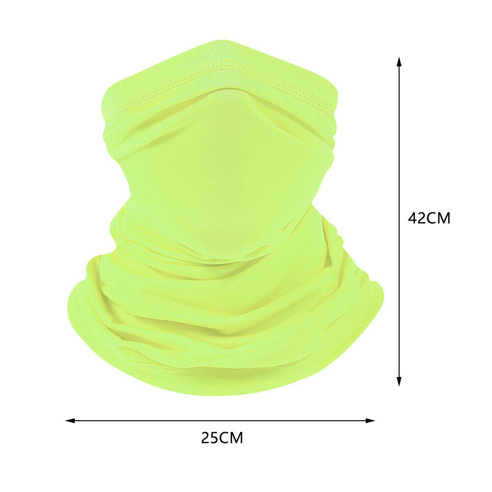 Cycling Camping Neck Tube Scarf Ice Silk Outdoor Running Bandana (green)