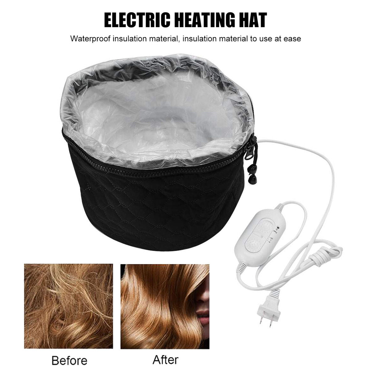 Steamer Cap Gifts for Women Hair Thermal Steamer Treatment SPA Heat Cap