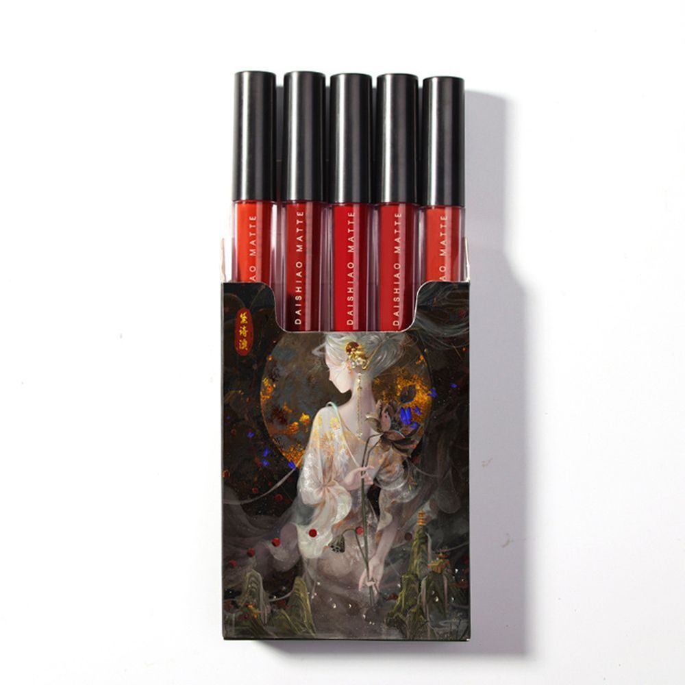 Lip Gloss Lips Makeup Velvet Lipstick Lipstick Matte 5pcs Set Lip Glaze