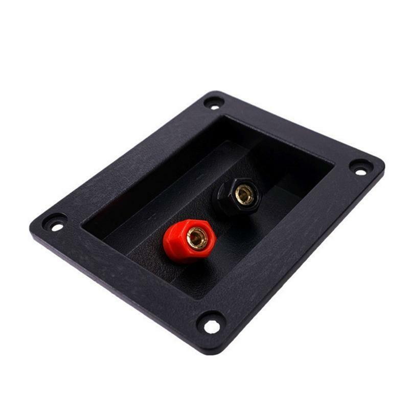2 Positions Audio Junction Box Screw Clip Speaker Box Terminal Board Plate