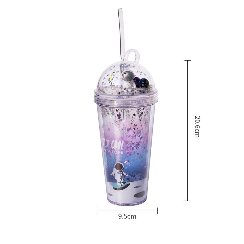 Reusable Drinking Cup Juice Tea Milk Mug Drinkware Double Wall Water Bottle