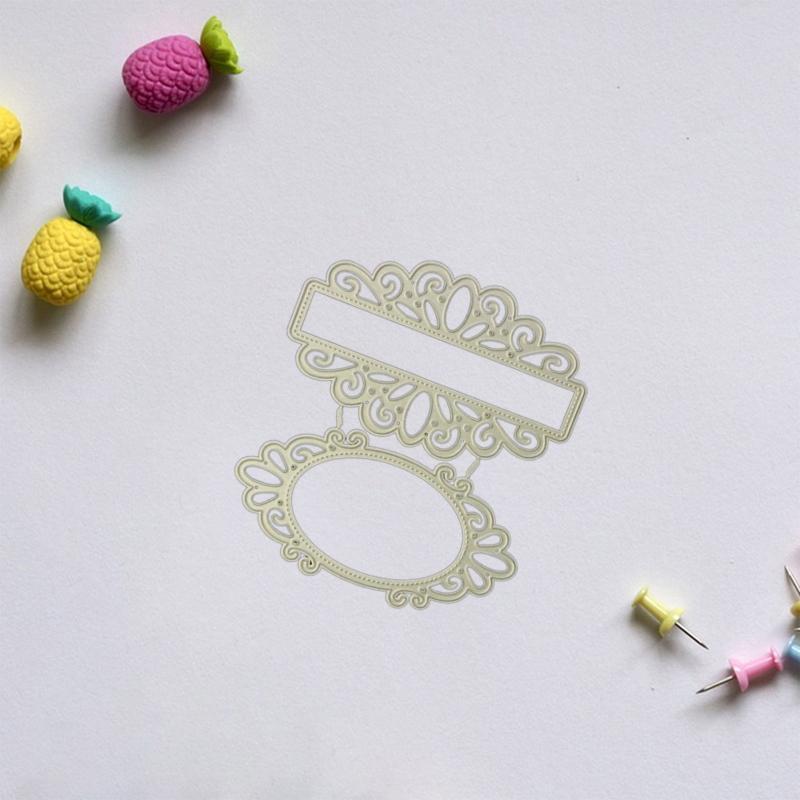 Lace Mirror Metal Cutting Dies Stencil Scrapbooking DIY Album Stamp Paper Card