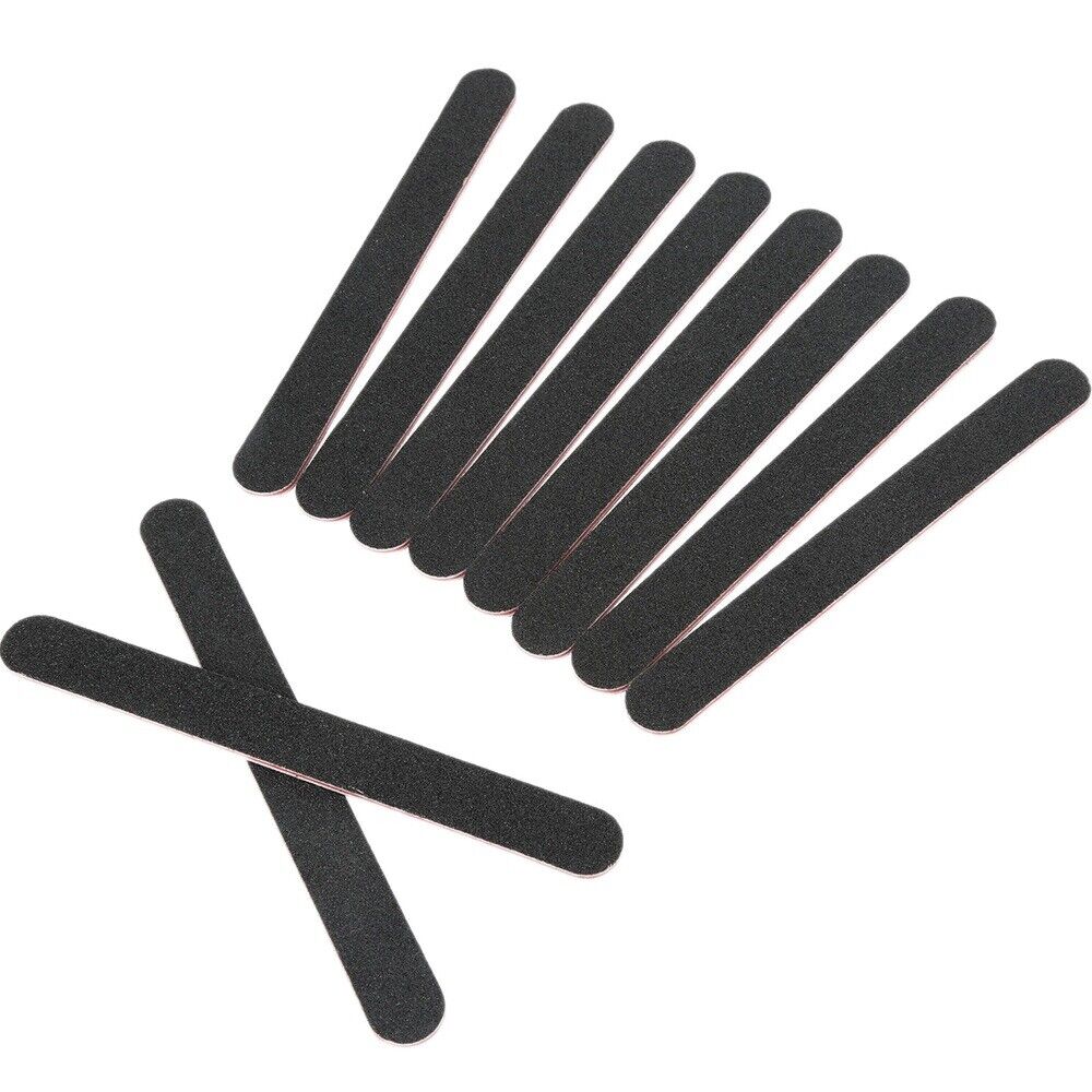 10Pcs 7.01*0.75" Black Leather Polishing Strips Edge Grinding Bar Craft DIY Tool