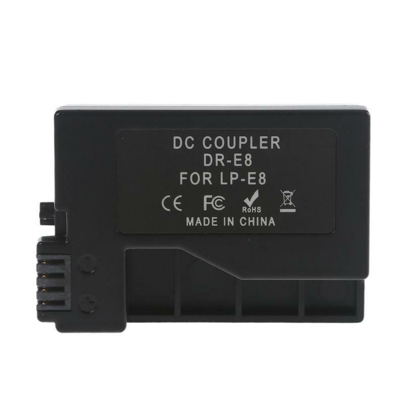 Type-C to LP E8 Dummy Battery for EOS Rebel T2i T3i T4i T5i Camera Power Adapter
