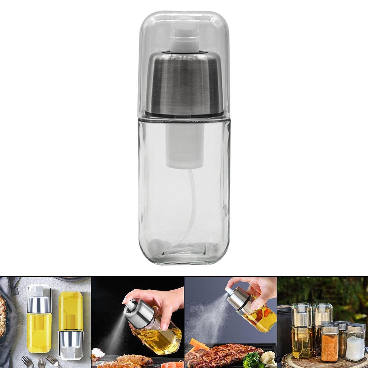 200ml Olive Oil Sprayer with Lid Spray Bottle for Frying Grilling Cooking