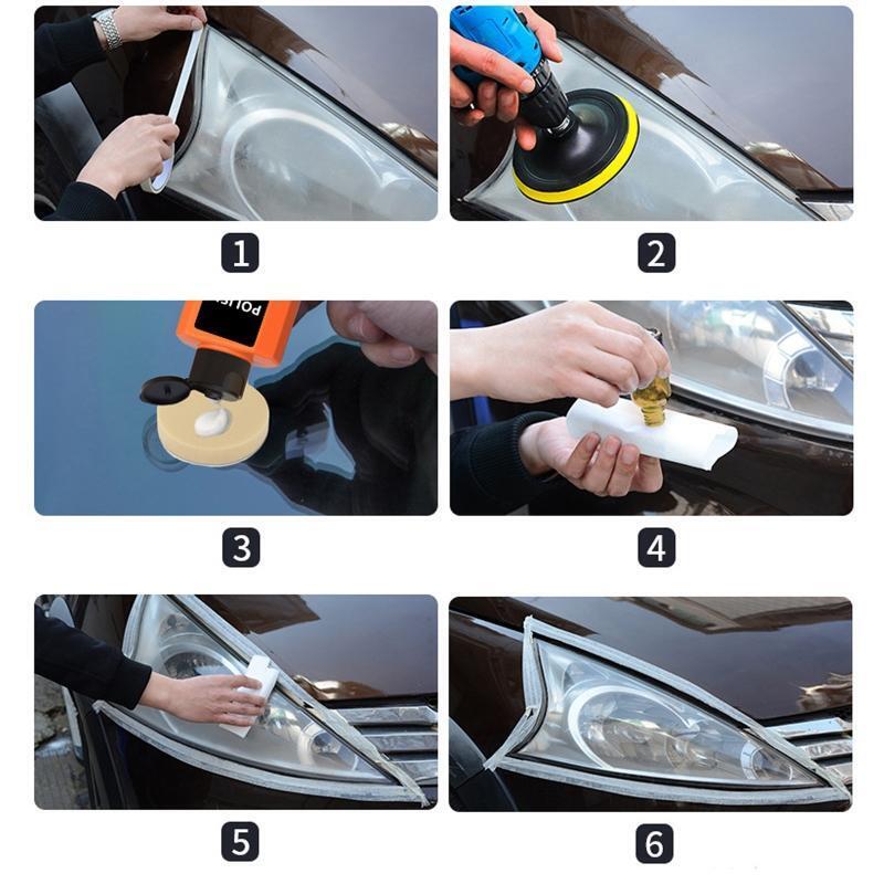 Headlight Restoration Car Light Polish Repair Tool Blurring Glass Scratch Repair
