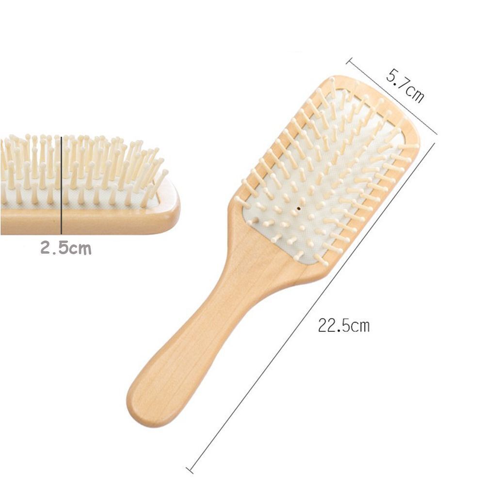Handle Airbag Anti-static Hair Styling Wood Paddle Hair Comb Hairdressing tool